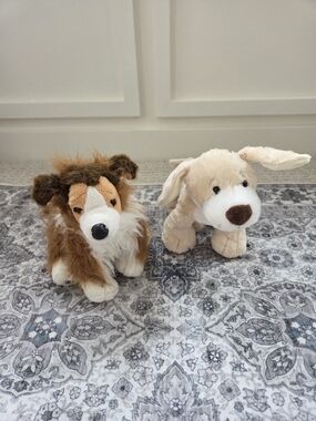 Webkinz Ganz Collie and Golden Retriever Plush Dogs